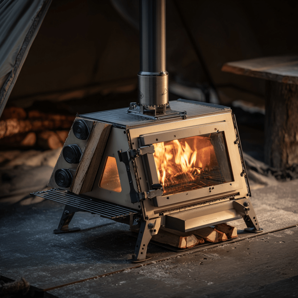 SKY CAMP PORTABLE WOOD STOVE - Sky Camp Supply