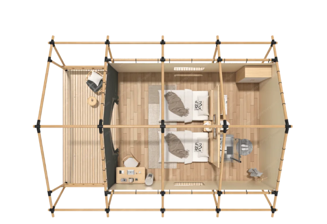 STARS GLAMPING SAFARI LODESTAR TENT