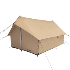 Rover Scout Tent 8'x9' (Sandstone Beige, FWR), Ground Tarp and Sunshade Tarp 100 - Sky Camp Supply