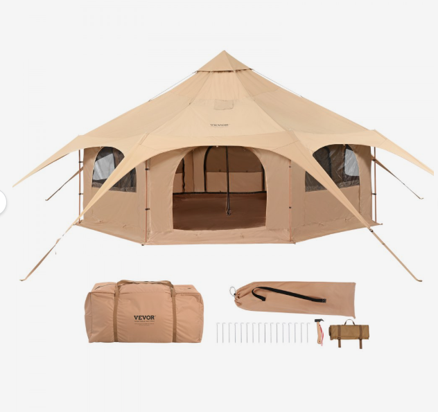 VEVOR 4 SEASONS CANVAS YURT TENT