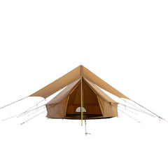 Rover Scout Tent 8'x9' (Sandstone Beige, FWR), Ground Tarp and Sunshade Tarp 100 - Sky Camp Supply