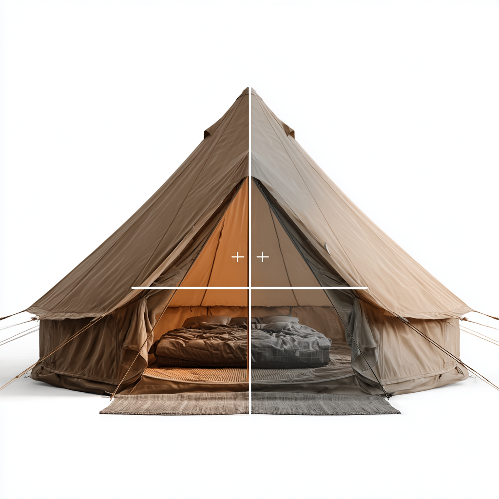 SKY CAMP SUPPLY GLACIER CANVAS BELL TENT