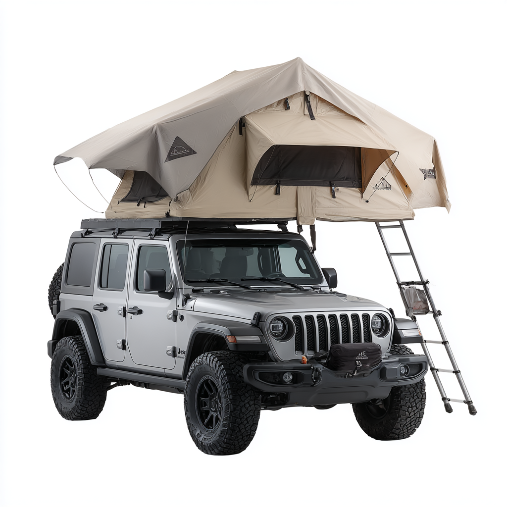 SKY CAMP SUPPLY ZION FAMILY EXTENDED SOFT SHELL ROOFTOP TENT