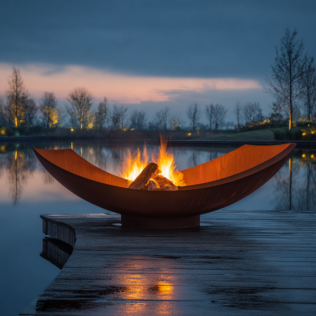 SKY CAMP SUPPLY ROUND STEEL FIRE BOWL