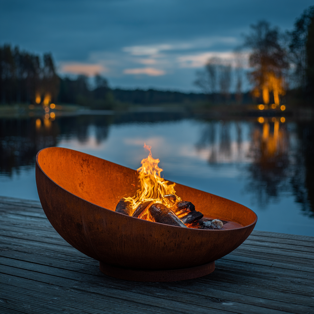 SKY CAMP SUPPLY ROUND STEEL FIRE BOWL