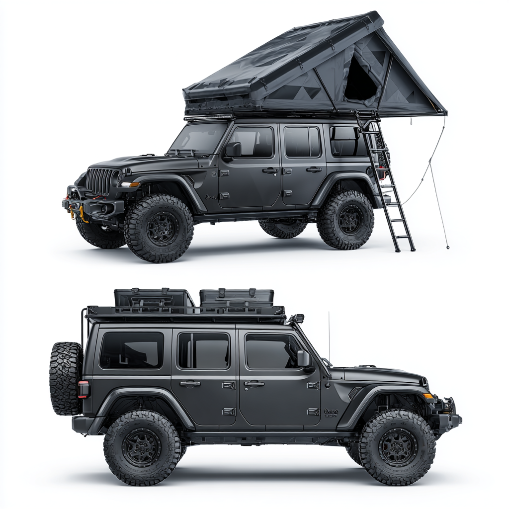 SKY CAMP SUPPLY TAHOE 180 HARD SHELL ROOFTOP TENT